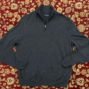 DOCKERS 100% Acrylic Quarter Zip Sweater